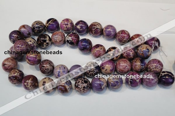 CDI368 15.5 inches 20mm round dyed imperial jasper beads