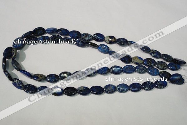 CDI913 15.5 inches 10*14mm oval dyed imperial jasper beads