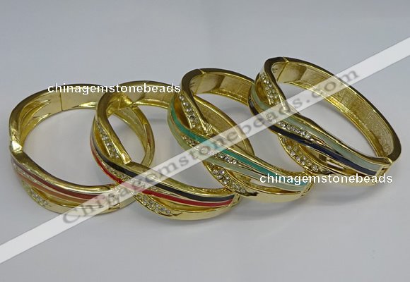 CEB130 17mm width gold plated alloy with enamel bangles wholesale