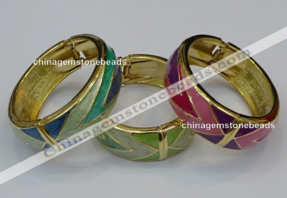 CEB168 20mm width gold plated alloy with enamel bangles wholesale