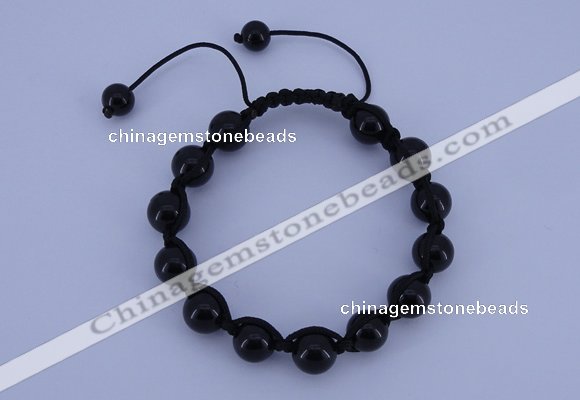 CFB503 10mm round candy jade beads adjustable bracelet wholesale