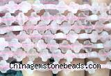 CFG1600 15 inches 8mm four leaf clover rose quartz beads wholesale