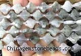 CFG1805 15 inches 12mm four leaf clover labradorite beads