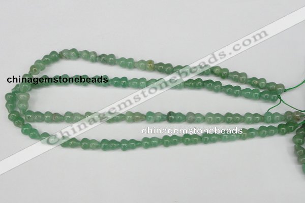 CFG65 15.5 inches 8*13mm carved calabash green aventurine beads