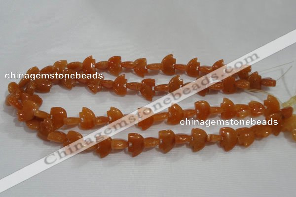 CFG771 15.5 inches 10*15mm carved animal red aventurine beads