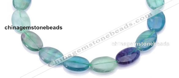 CFL21 A- grade 15*20mm oval natural fluorite beads Wholesale