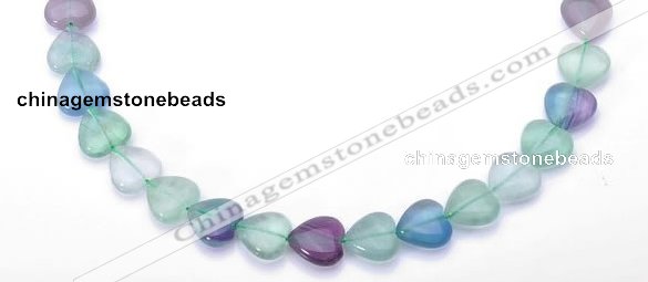 CFL38 8*8mm heart B grade natural fluorite beads Wholesale