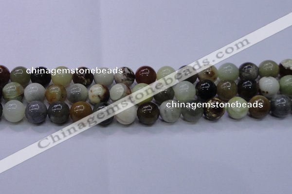 CFW16 15.5 inches 14mm round flower jade beads wholesale