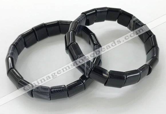 CGB3178 7.5 inches 12*15mm rectangle agate bracelets wholesale