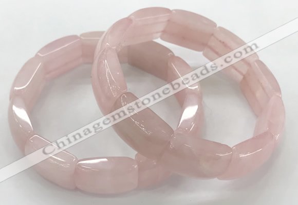 CGB3401 7.5 inches 15*21mm rose quartz bracelets wholesale