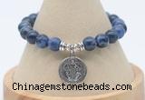 CGB7816 8mm sodalite bead with luckly charm bracelets wholesale