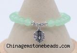 CGB7881 8mm candy jade bead with luckly charm bracelets whoesale