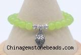 CGB7882 8mm candy jade bead with luckly charm bracelets whoesale