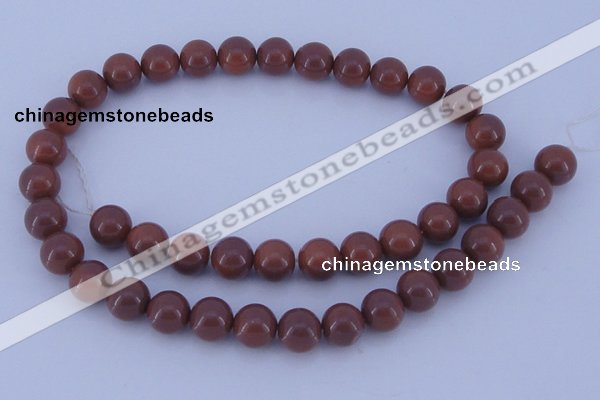 CGL888 5PCS 16 inches 12mm round heated glass pearl beads wholesale