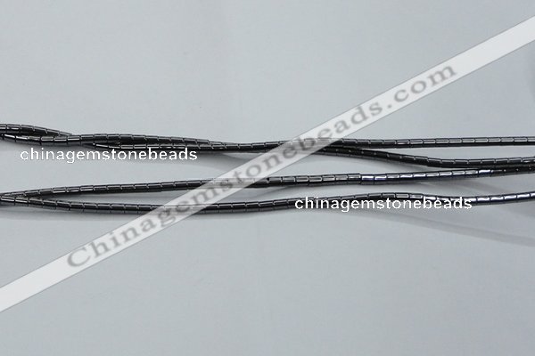 CHE755 15.5 inches 2*2.5mm tube hematite beads wholesale