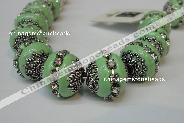 CIB271 14*16mm rondelle fashion Indonesia jewelry beads wholesale