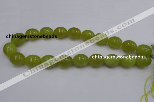 CKA210 15.5 inches 15*20mm egg-shaped Korean jade gemstone beads