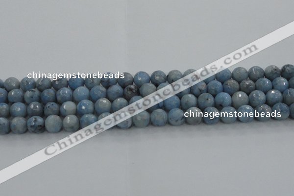 CKC703 15.5 inches 10mm faceted round imitation blue kyanite beads