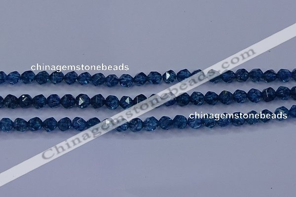 CKC711 15.5 inches 6mm faceted nuggets imitation kyanite beads