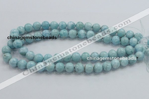 CLR18 15.5 inches 12mm round grade A natural larimar gemstone beads