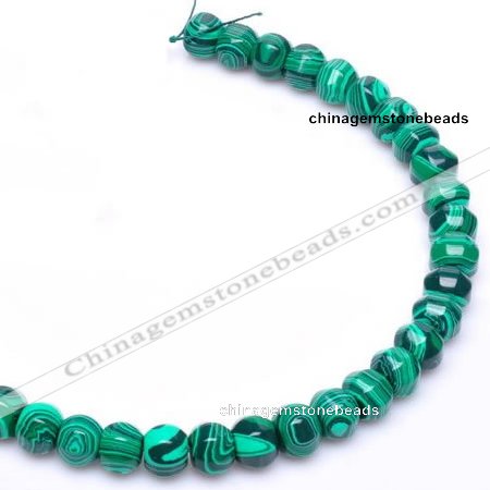 CMA18 10*12mm roundel imitate malachite gemstone beads Wholesale