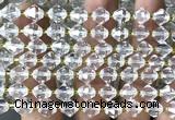 CME450 15 inches 8mm faceted bicone white crystal beads wholesale