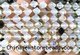 CME462 15 inches 8mm faceted bicone montana agate beads wholesale