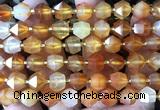 CME827 15 inches 8*10mm faceted bicone carnelian beads