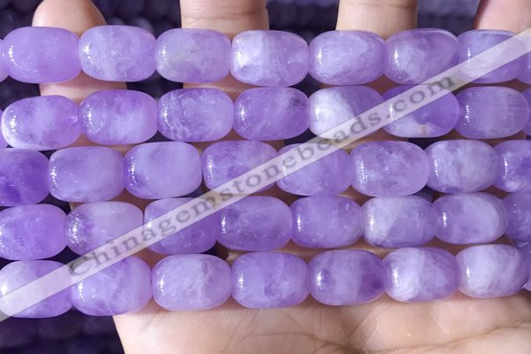 CNA785 15.5 inches 10*14mm drum lavender amethyst beads