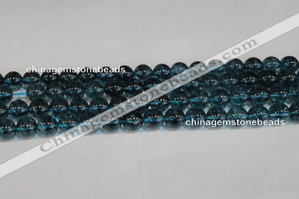 CNC424 15.5 inches 12mm round dyed natural white crystal beads