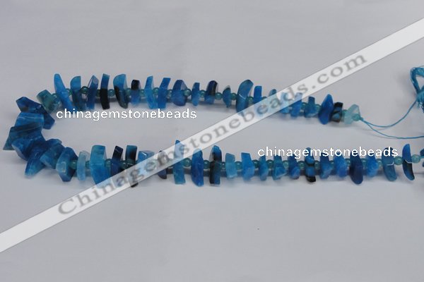 CNG1403 15.5 inches 10*15mm - 12*22mm nuggets agate gemstone beads