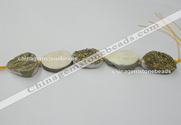 CNG1528 8 inches 22*30mm - 25*35mm freeform agate beads