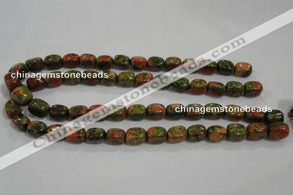 CNG708 15.5 inches 10*14mm nuggets unakite beads wholesale