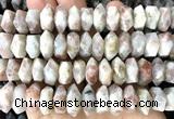 CNG9209 15 inches 7*11mm - 8*12mm faceted nuggets sunstone beads