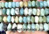 CNG9211 15 inches 7*11mm - 8*12mm faceted nuggets colorful amazonite beads