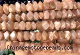 CNG9251 15 inches 6*10mm - 7*12mm faceted nuggets moonstone beads