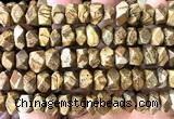 CNG9257 15 inches 6*10mm - 7*12mm faceted nuggets picture jasper beads