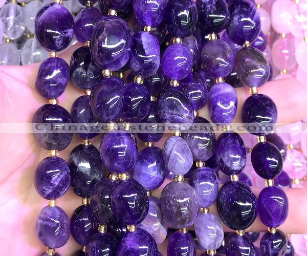 CNG9304 15 inches 10*14mm - 13*18mm nuggets amethyst beads