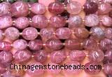 CNG9305 15 inches 10*14mm - 13*18mm nuggets strawberry quartz beads