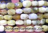 CNG9366 15 inches 12*16mm - 15*20mm faceted nuggets yellow opal beads