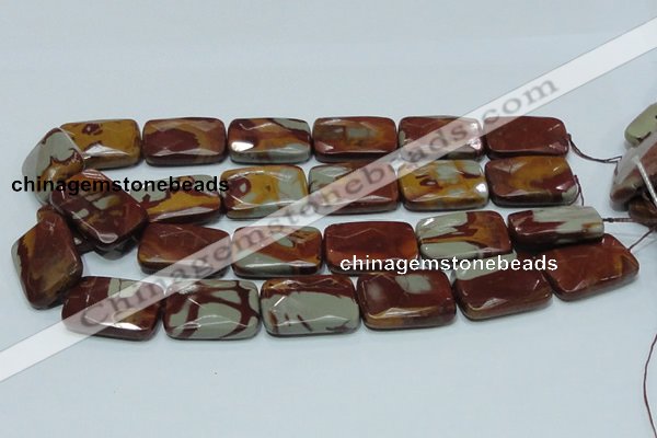 CNJ14 15.5 inches 22*30mm faceted rectangle natural noreena jasper beads