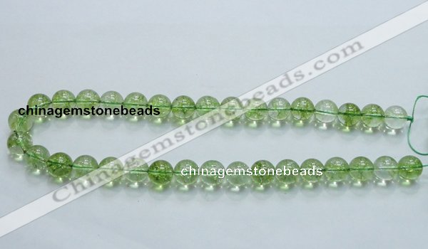 COQ08 16 inches 18mm round dyed olive quartz beads wholesale