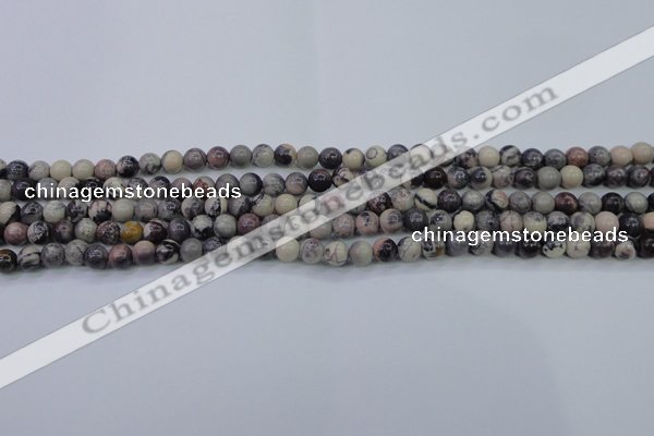 CPJ600 15.5 inches 4mm round purple striped jasper beads wholesale