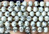 CRB6018 15 inches 6*8mm faceted rondelle sesame jasper beads