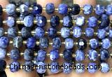 CRB6062 15 inches 6*8mm faceted rondelle sodalite beads