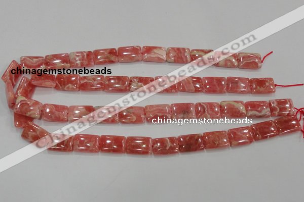 CRC108 15.5 inches 13*18mm rectangle natural argentina rhodochrosite beads