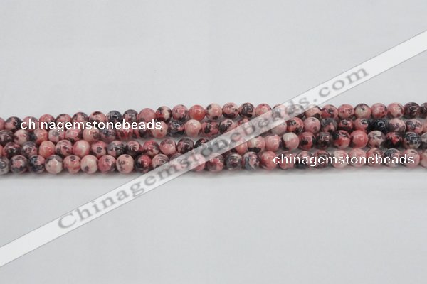 CRF300 15.5 inches 4mm round dyed rain flower stone beads wholesale