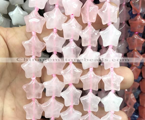 CRG60 15 inches 16mm star rose quartz beads wholesale