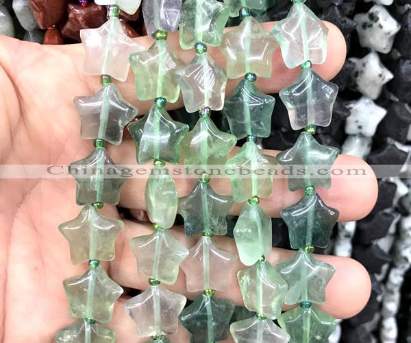 CRG64 15 inches 16mm star fluorite gemstone beads wholesale