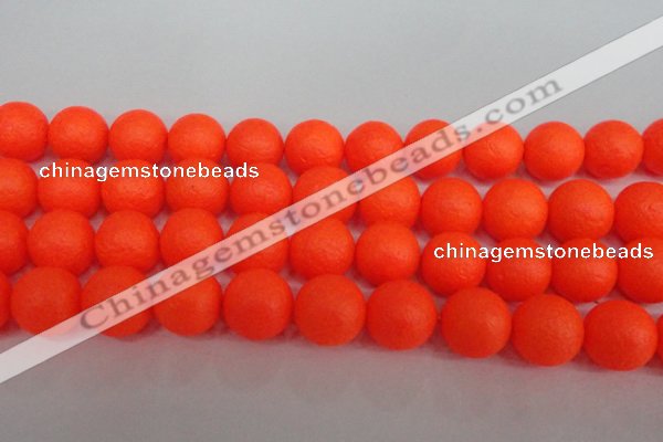 CSB1344 15.5 inches 12mm matte round shell pearl beads wholesale